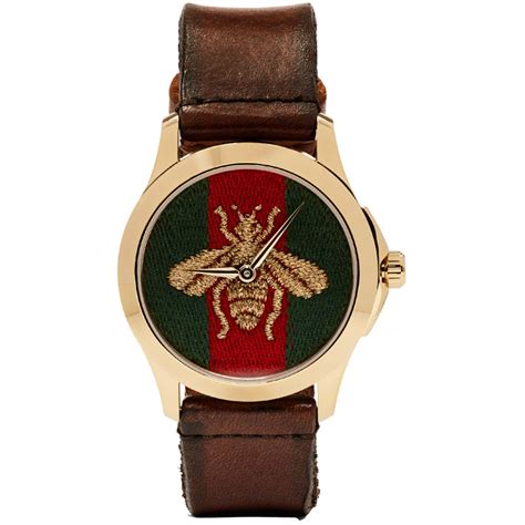 gucci 2055l gold|Gucci bee watch.